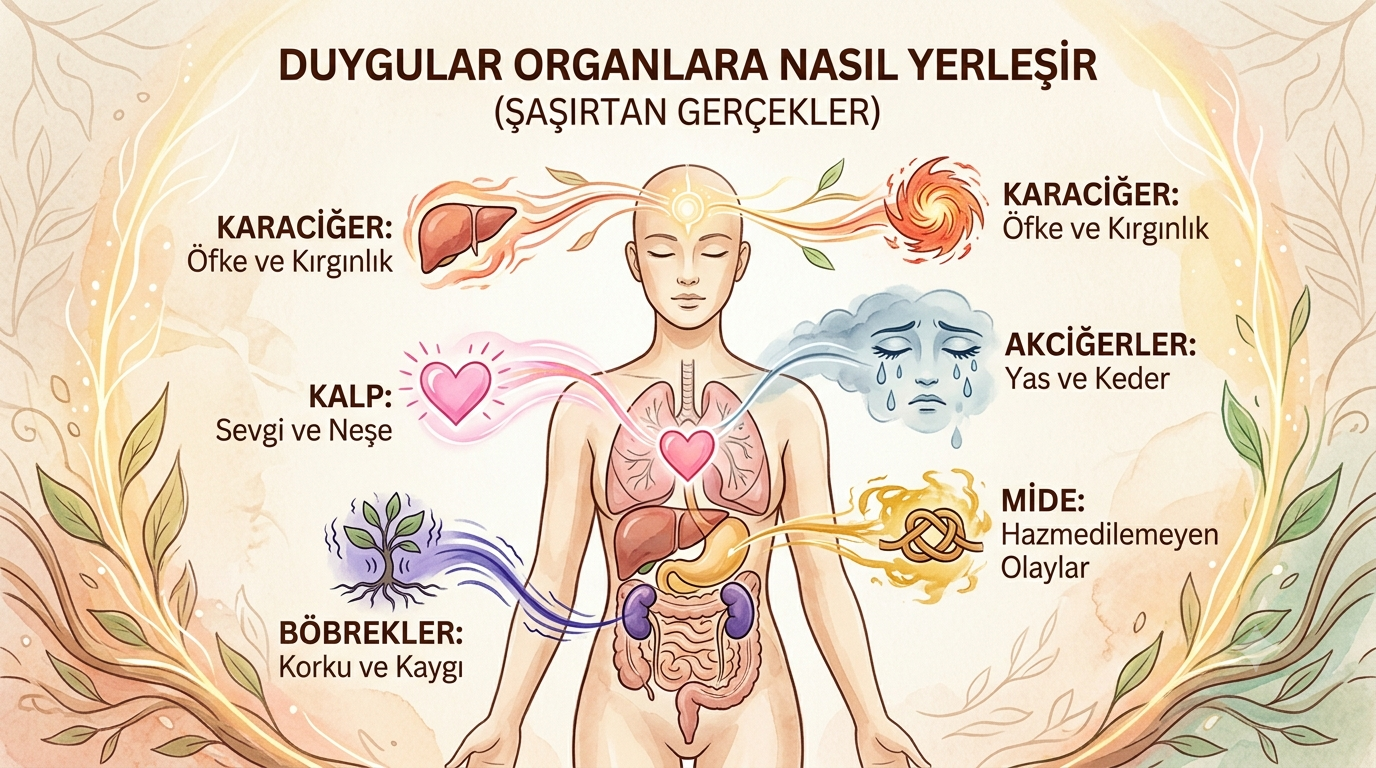 DUYGULAR ORGANLARA NASIL YERLEŞİR (ŞAŞIRTAN GERÇEKLER)